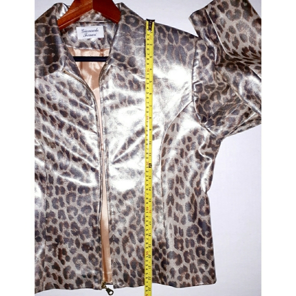 Giancarlo Ferrari Leopard Print Blazer Jacket - Picture 10 of 16